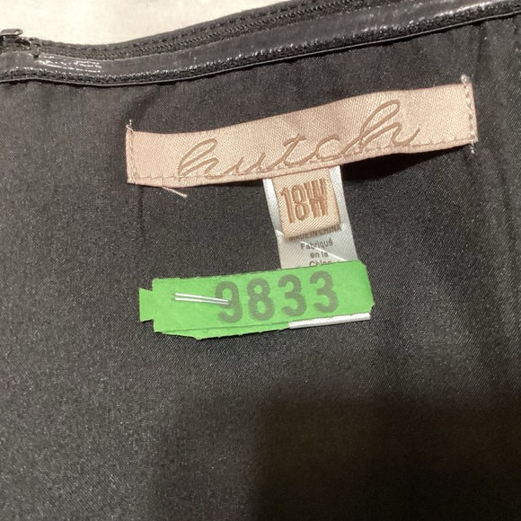 Anthropologie Hutch 18W RUNS SMALL Bow-Tie Tiered Ruffle Maxi Dress Black Brown - Picture 5 of 12